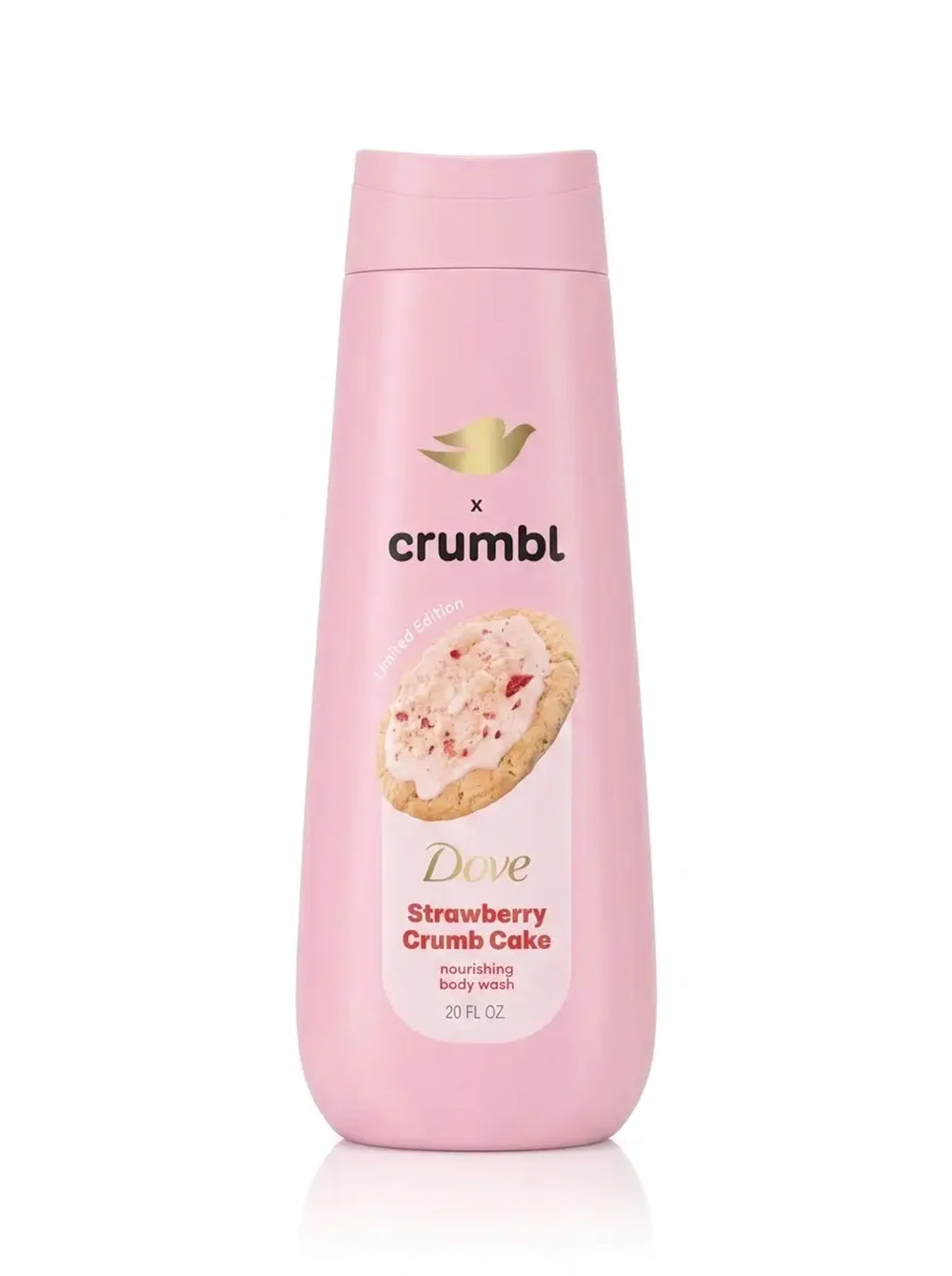 Dove x Crumbl – Gel Douche Gâteau aux Miettes de Fraises